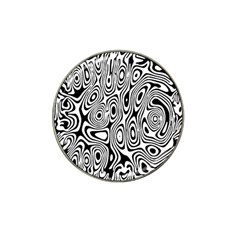 Psychedelic Zebra Black White Hat Clip Ball Marker