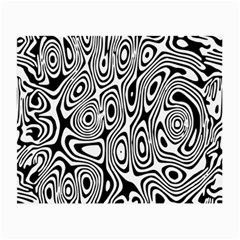 Psychedelic Zebra Black White Small Glasses Cloth