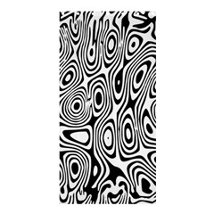 Psychedelic Zebra Black White Shower Curtain 36  X 72  (stall) 