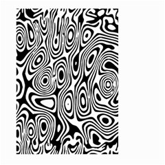 Psychedelic Zebra Black White Large Garden Flag (two Sides)