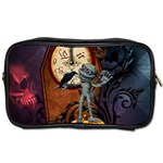 Funny Mummy With Skulls, Crow And Pumpkin Toiletries Bags 2-Side Front