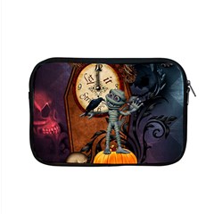 Funny Mummy With Skulls, Crow And Pumpkin Apple Macbook Pro 15  Zipper Case by FantasyWorld7