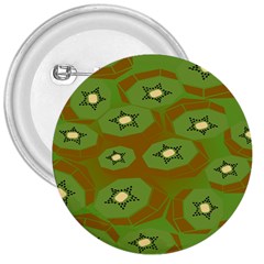 Relativity Pattern Moon Star Polka Dots Green Space 3  Buttons