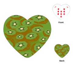 Relativity Pattern Moon Star Polka Dots Green Space Playing Cards (heart)  by Mariart