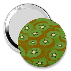 Relativity Pattern Moon Star Polka Dots Green Space 3  Handbag Mirrors