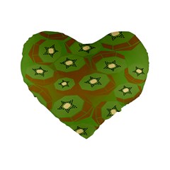 Relativity Pattern Moon Star Polka Dots Green Space Standard 16  Premium Flano Heart Shape Cushions by Mariart