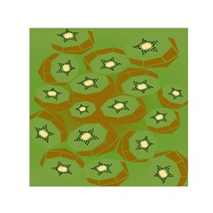 Relativity Pattern Moon Star Polka Dots Green Space Small Satin Scarf (square)