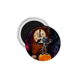 Funny Mummy With Skulls, Crow And Pumpkin 1.75  Magnets Front