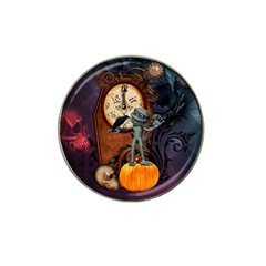 Funny Mummy With Skulls, Crow And Pumpkin Hat Clip Ball Marker by FantasyWorld7