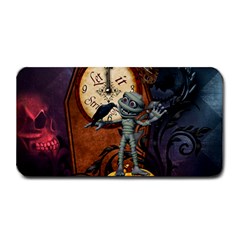 Funny Mummy With Skulls, Crow And Pumpkin Medium Bar Mats by FantasyWorld7