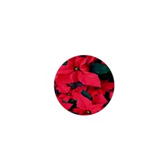 Red Poinsettia Flower 1  Mini Buttons by Mariart