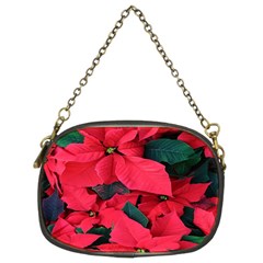 Red Poinsettia Flower Chain Purses (two Sides) 