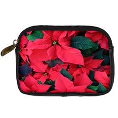 Red Poinsettia Flower Digital Camera Cases