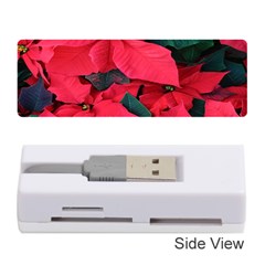 Red Poinsettia Flower Memory Card Reader (stick)  by Mariart