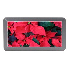 Red Poinsettia Flower Memory Card Reader (mini)