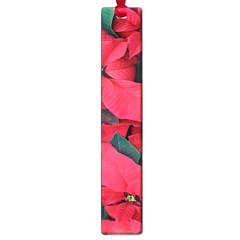 Red Poinsettia Flower Large Book Marks by Mariart