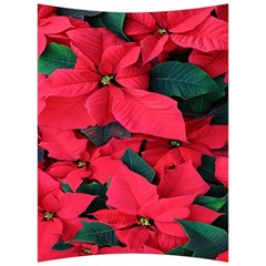 Red Poinsettia Flower Back Support Cushion by Mariart