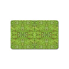 Digital Nature Collage Pattern Magnet (name Card) by dflcprints