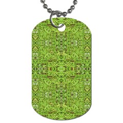 Digital Nature Collage Pattern Dog Tag (two Sides) by dflcprints