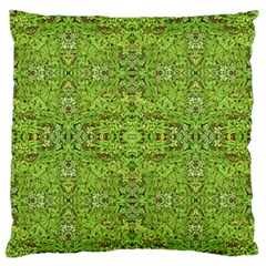 Digital Nature Collage Pattern Large Flano Cushion Case (one Side) by dflcprints