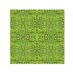 Digital Nature Collage Pattern Small Satin Scarf (square) by dflcprints