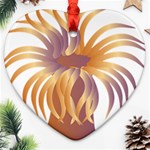 Sea Anemone Ornament (Heart) Front