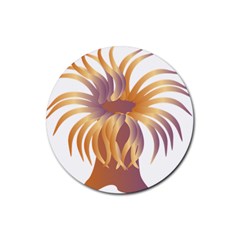 Sea Anemone Rubber Coaster (round) 