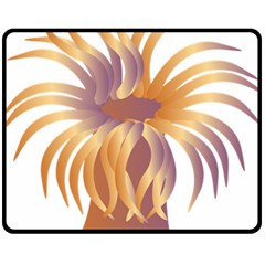 Sea Anemone Fleece Blanket (medium) 