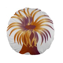 Sea Anemone Standard 15  Premium Flano Round Cushions by Mariart