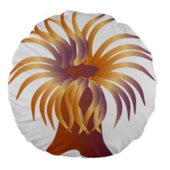 Sea Anemone Large 18  Premium Flano Round Cushions