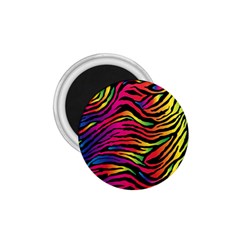 Rainbow Zebra 1 75  Magnets by Mariart