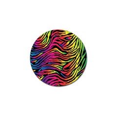 Rainbow Zebra Golf Ball Marker (10 Pack)