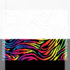 Rainbow Zebra Rectangular Jigsaw Puzzl by Mariart