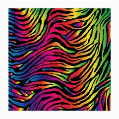 Rainbow Zebra Medium Glasses Cloth by Mariart