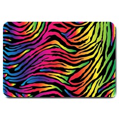 Rainbow Zebra Large Doormat 