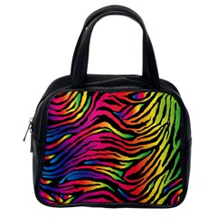 Rainbow Zebra Classic Handbags (one Side) by Mariart