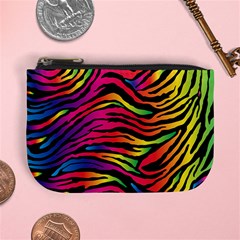 Rainbow Zebra Mini Coin Purses