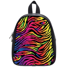 Rainbow Zebra School Bag (small)