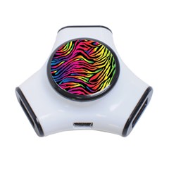 Rainbow Zebra 3-port Usb Hub