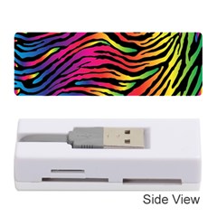 Rainbow Zebra Memory Card Reader (stick)  by Mariart