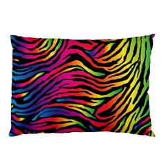 Rainbow Zebra Pillow Case (two Sides) by Mariart