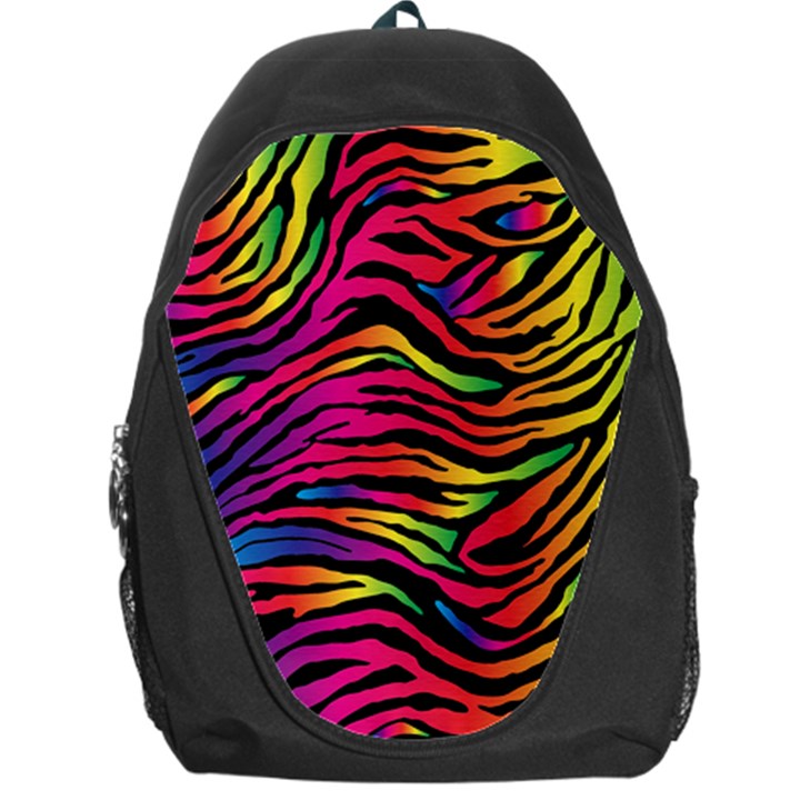 Rainbow Zebra Backpack Bag