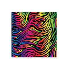 Rainbow Zebra Satin Bandana Scarf