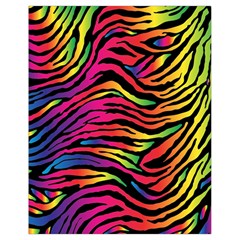 Rainbow Zebra Drawstring Bag (small) by Mariart