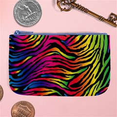 Rainbow Zebra Large Coin Purse by Mariart