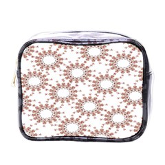 Pattern Flower Floral Star Circle Love Valentine Heart Pink Red Folk Mini Toiletries Bags