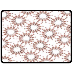 Pattern Flower Floral Star Circle Love Valentine Heart Pink Red Folk Fleece Blanket (large) 