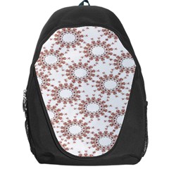 Pattern Flower Floral Star Circle Love Valentine Heart Pink Red Folk Backpack Bag by Mariart