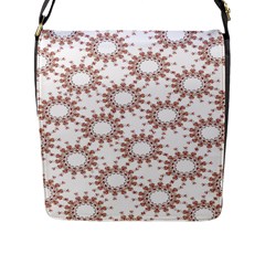 Pattern Flower Floral Star Circle Love Valentine Heart Pink Red Folk Flap Messenger Bag (l)  by Mariart