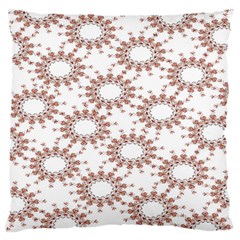 Pattern Flower Floral Star Circle Love Valentine Heart Pink Red Folk Standard Flano Cushion Case (one Side) by Mariart